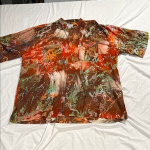 Kobos Abstract Patterned African Shirt